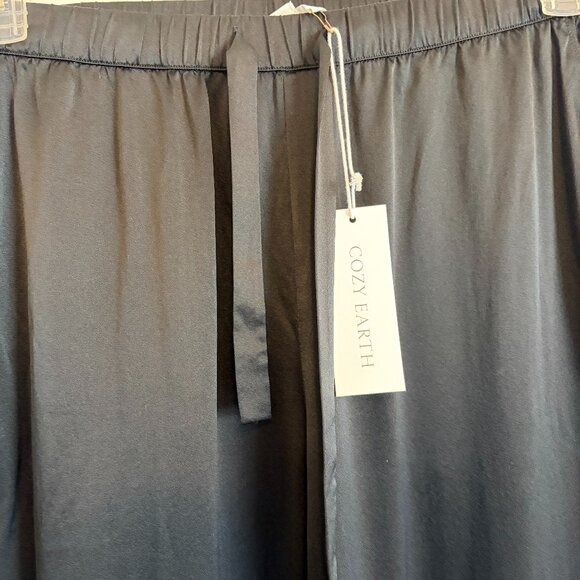 cozy earth Other - Cozy Earth Silk Black Serenity Pants Womens Straight Leg Pajama Size Small